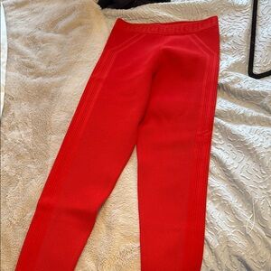 Carolina Herrera Red Leggings Vibrant and Sleek